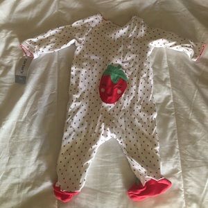 Strawberry Footed One Piece